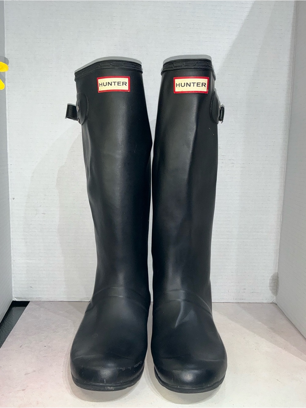 Hunter Black Tall Women's Rain Boots waterproof preppy, fall winter Y2K Boho 6W